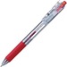 Pentel V-Feel Retractable Ballpoint Pens - 0.7 mm Pen Point Size - Retractable - Red - Clear Barrel - 1 Each