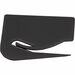 Business Source Slide Letter Opener - Handheld - Black - 1 Each - Comfortable Handle, Compact