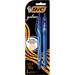 BIC Gel-ocity Original Retractable Gel Pen, Medium Point (0.7 mm), Blue, Comfortable, Contoured Grip, 2-Count - Medium Pen Point - 0.7 mm Pen Point Size - Retractable - Blue Gel-based Ink - 2 / Pack