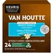 VAN HOUTTE K-Cup French Vanilla Coffee - Compatible with Keurig K-Cup Brewer - Light - Per Pod - 24 / Box
