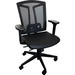 Heartwood Echo Mid Back Chair - Black Vinyl Seat - Black Back - Mid Back - 5-star Base - Armrest - 1 Each