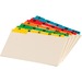 Oxford A-Z Coloured Tab Card Guides  4.38"  x 6" Manila - set