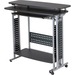 Safco Scoot Standing Height Desk - 47.3" Table Top Width x 21.5" Table Top Depth - 42.3" Height - Assembly Required - Laminate Top Material - 1 Each