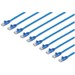 StarTech.com 10 ft. CAT6 Ethernet Cable - 10 Pack - ETL Verified - Blue CAT6 Patch Cord - Snagless RJ45 Connectors - 24 AWG - UTP - CAT6 cable pack meets all Category 6 patch cable specifications - CAT 6 cable has 100% copper & foil-shielded twisted-pair wiring - Snagless connectors & moulded boots protect RJ45 clips - Built with 24 AWG Copper Wire - Lifetime warranty