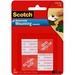 3M Scotch® Wall Mounting Tabs - 1" (25.4 mm) Length x 1" (25.4 mm) Width - 1 / Pack