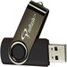 Proflash Classic Flash Drive - 128 GB - USB 2.0 - Black - 1 Each