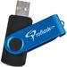 Proflash FlipFlash Flash Drive - 16 GB - USB 2.0 - Blue - 1 Each