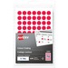 AveryÂ® Removable Colour Coding Labels Handwrite, Â¼" - 1/4" Diameter - Removable Adhesive - Round - Red - 70 / Sheet - 6 Total Sheets - 420 Total Label(s) - 420 / Pack