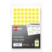 Avery® Removable Colour Coding Labels Handwrite, Â½" - 1/2" Diameter - Removable Adhesive - Round - Yellow - 70 / Sheet - 6 Total Sheets - 420 Total Label(s) - 420 / Pack