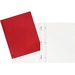GEO Letter Report Cover - 8 1/2" x 11" - 100 Sheet Capacity - 3 x Prong Fastener(s) - Cardboard - Red - 1 Each