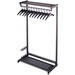 Quartet Two-Shelf Garment Rack, 12 Hangers, Black, 48" - 61.5" Height x 48" Width - Black - 1 Each