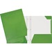 GEO Letter Report Cover - 8 1/2" x 11" - 80 Sheet Capacity - 3 x Prong Fastener(s) - 2 Internal Pocket(s) - Cardboard - Green - 1 Each