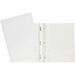 GEO Letter Portfolio - 8 1/2" x 11" - 80 Sheet Capacity - 3 x Prong Fastener(s) - 2 Internal Pocket(s) - Cardboard - White - 1 Each