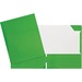 GEO Letter Portfolio - 8 1/2" x 11" - 80 Sheet Capacity - 2 Internal Pocket(s) - Cardboard - Green - 1 Each