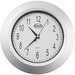 Geocan Wall Clock - Analog - Quartz - Chrome Finish