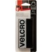 VELCRO® Industrial Adhesive Strips - 2" (50.8 mm) Length x 4" (101.6 mm) Width - 1 / Pack - Black