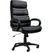 Horizon Activ A-601 Executive Chair - Black Faux Leather, Fabric Seat - Black Faux Leather, Fabric Back - High Back - 5-star Base - 1 Each