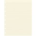 Filofax Refills - Ruled - Folio - 10 7/8" x 8 1/2" - Cream Paper - 32 / Pack