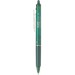 Pilot FriXion Ball Clicker Retractable Erasable Pen - 0.7 mm Marker Point Size - Refillable - Retractable - Green - Rubber Tip - 1 Each