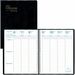 Blueline 13-Month Weekly Planner - French - Weekly, Monthly - 13 Month - December 2023 - December 2024 - 7:00 AM to 8:30 PM - Half-hourly, 7:00 AM to 6:30 PM - Sunday - Twin Wire - Black - Paper - 11" Height x 8.5" Width - Appointment Schedule, Notepad, S