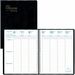 Blueline 13-Month Weekly Planner - French - Weekly, Monthly - 13 Month - December 2023 - December 2024 - 7:00 AM to 8:30 PM - Half-hourly, 7:00 AM to 6:30 PM - Sunday - Twin Wire - Black - Paper - 11" Height x 8.5" Width - Appointment Schedule, Notepad, Soft Cover, Printed, Tear-off, Built-in Planner, Top Priorities Section, Phone Log Page, Notepad - 1 Each