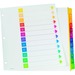Oxford Super Rapidex Colour Coded Tab Dividers - Jan-Dec, Letter-Size, Assorted, 12/ST - 12 x Divider(s) - Printed Right Tab(s) - 1/12 - Month - Jan-Dec, Table of Contents - 12 Tab(s)/Set - 9" Divider Width x 11" Divider Length - Letter - 3 Hole Punched -