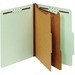 Pendaflex Letter Recycled Classification Folder - 8 1/2" x 11" - 2 1/2" Expansion - 6 Fastener(s) - Green - 60% Recycled - 1 Each