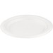 Eco Guardian 10" Round Compostable Plates - Disposable - Microwave Safe - White - Bagasse Body - Round - 50 / Pack