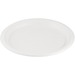 Eco Guardian 9" Round Compostable Plates - Microwave Safe - Oven Safe - 9" (228.60 mm) Diameter - White - Sugarcane Fiber Body - 50 / Pack