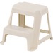 Rubbermaid Stool - 2 Step - 136.08 kg Load Capacity - 18.50" (469.90 mm) x 18.25" (463.55 mm) x 16" (406.40 mm) - Putty
