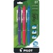 Pilot FriXion® Ball Clicker Retractable Erasable Pen - 0.7 mm Marker Point Size - Refillable - Retractable - Assorted - Rubber Tip - 1 / Pack