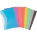 GEO Document Envelope - Document - Letter - Snap - Polypropylene, Plastic - 1 Each - Assorted, Frosted