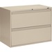 Offices To Go 2 Drawer High Lateral Cabinet - 36" x 19.3" x 27.3" - 2 x Drawer(s) for File - Lateral - Interlocking, Lockable, Leveling Glide - Nevada - Metal