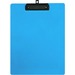GEO Letter Size Writing Board, Light Blue - 8 1/2" x 11" - Plastic, Polypropylene - Light Blue - 1 Each