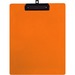 GEO Letter Size Writing Board, Orange - 8 1/2" x 11" - Plastic, Polypropylene - Orange - 1 Each