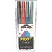 Pilot Fineliner Marker - 0.4 mm Marker Point Size - Assorted Water Based, Liquid Ink - Polyester Tip - 4 / Pack