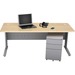 HDL Titan Desk - 1" Table Top Thickness - 71" Height x 29.8" Width x 28.8" Depth - Maple - Thermofused Melamine (TFM) Top Material - 1 Each