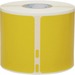 Dymo LabelWriter Name Badge Labels - 2 1/8" Height x 4" Width - Rectangle - Direct Thermal - Yellow - 220 / Roll - 1 Each