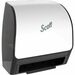 Scott Electric Towel Dispenser - Touchless Dispenser - 7.25" (184.15 mm) Height x 12.35" (313.69 mm) Width x 11.80" (299.72 mm) Depth - Plastic - White - Dirt Resistant, Hands-free, Compact, Drop Resistant, Slip Resistant, Wall Mountable, Hygienic, Keyles