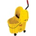 Rubbermaid Commercial WaveBrake Bucket/Wringer - 33 L - 25.50" (647.70 mm) x 16.56" (420.70 mm) - Yellow - 1 Each