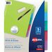 Avery Big Tab&trade; Write & Erase Dividers5 tabs, 1 set - 5 x Divider(s) - 5 Write-on Tab(s) - 5 - 5 Tab(s)/Set - 8.50" Divider Width x 11" Divider Length - 3 Hole Punched - Multicolor Paper Divider - Multicolor Paper Tab(s) - Recycled - 36 / Carton