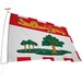 L'tendard Province Flag - Canada - Prince Edward Island - 72" (1828.80 mm) x 36" (914.40 mm) - Nylon