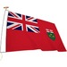 L'tendard Province Flag - Canada - Ontario - 72" (1828.80 mm) x 36" (914.40 mm) - Nylon
