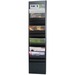 FC Metal Wall Rack - 14 Compartment(s) - 42.3" Height x 9.8" Width x 3.8" Depth - Black - 1 Each