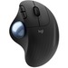 Logitech ERGO M575 Wireless Trackball Mouse - Easy thumb control, precision and smooth tracking, ergonomic comfort design, for Windows, PC and Mac with Bluetooth and USB capabilities (Black) - Optical - Wireless - Bluetooth - 2.40 GHz - Black - USB - 2000 dpi - Scroll Wheel - 5 Button(s)