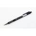 Offix Ballpoint Pen - Medium Pen Point - Retractable - Black - Rubberized Barrel - 1 Each