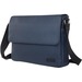 bugatti Contrast Carrying Case (Messenger) for 14" Notebook - Navy - Vegan Leather Body - Textured - Shoulder Strap - 11" (279.40 mm) Height x 15" (381 mm) Width x 3" (76.20 mm) Depth - 1 Each