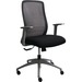 Horizon Era A57-BLK Task Chair - Black Fabric Seat - Gray Frame - Mid Back - 5-star Base - Armrest - 1 Each