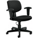 Offices To Go Task Chair - Black - Armrest - 1 Each