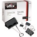 Offix Foldback Clips 9/16" ( cap Â¼") - 0.3" Size Capacity - 12 / Box - Steel